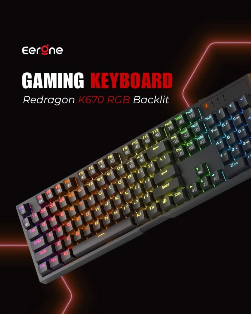 Gaming Keyboard Redragon K670 RGB Backlit