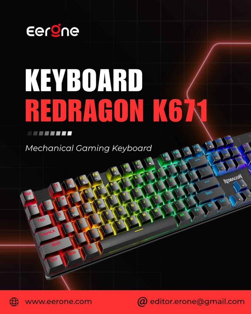 Redragon K671 RGB Backlit Hot-Swap Mechanical Gaming Keyboard
